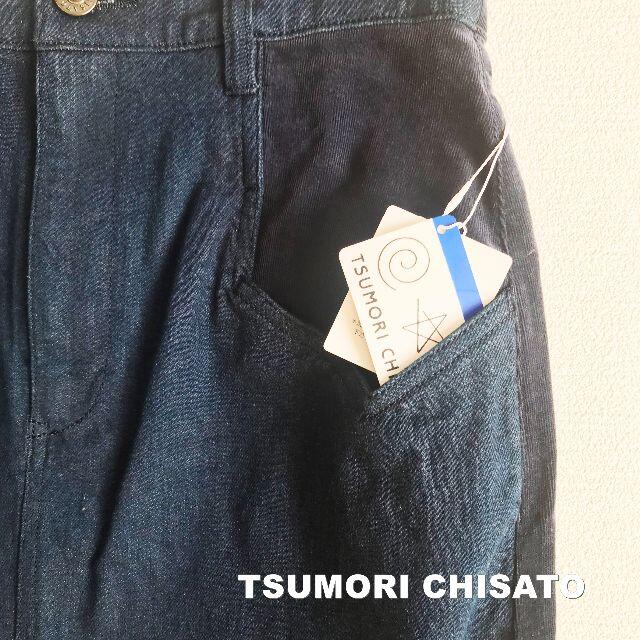 TSUMORI CHISATO(ツモリチサト)の【TSUMORI CHISATO】インディゴ×コーディロイ スカート 未使用品 レディースのスカート(ひざ丈スカート)の商品写真