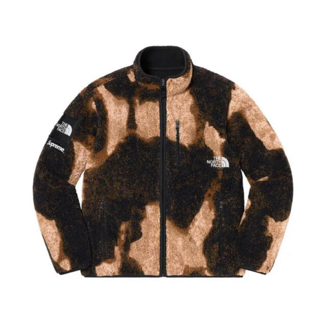Supreme(シュプリーム)のTNF Bleached Denim Print Fleece Jacket L メンズのジャケット/アウター(ブルゾン)の商品写真