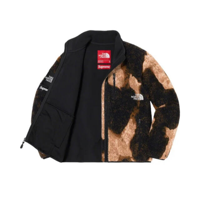 TNF Bleached Denim Print Fleece Jacket L