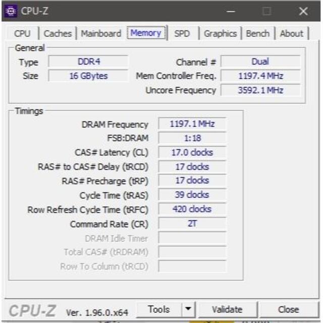 メモリ Kingston 16GB (8Gx2) DDR4-2400 #222 3