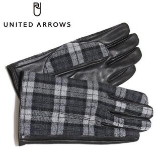 UNITED ARROWS - 新品 秋冬 グローブ 手袋 羊革 黒 TOUCH SCREEN 