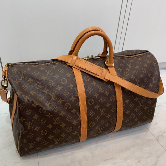 LOUIS VUITTON - ルイヴィトン キーポル・バンドリエール55 モノグラム ボストンバッグ