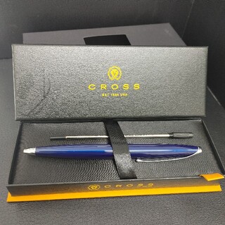 クロス(CROSS)の☆未使用 CROSS ボールペン ブルー 黒インク(ペン/マーカー)
