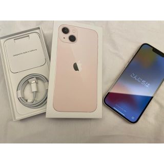 アップル(Apple)のアップル iPhone13 128GB ピンク  SIMフリー　残債なし(スマートフォン本体)