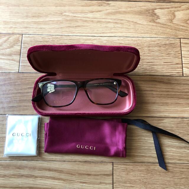 Gucci(グッチ)のGUCCIメガネ　GG0492OA-002 ハバナ メンズのファッション小物(サングラス/メガネ)の商品写真
