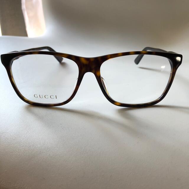 Gucci(グッチ)のGUCCIメガネ　GG0492OA-002 ハバナ メンズのファッション小物(サングラス/メガネ)の商品写真