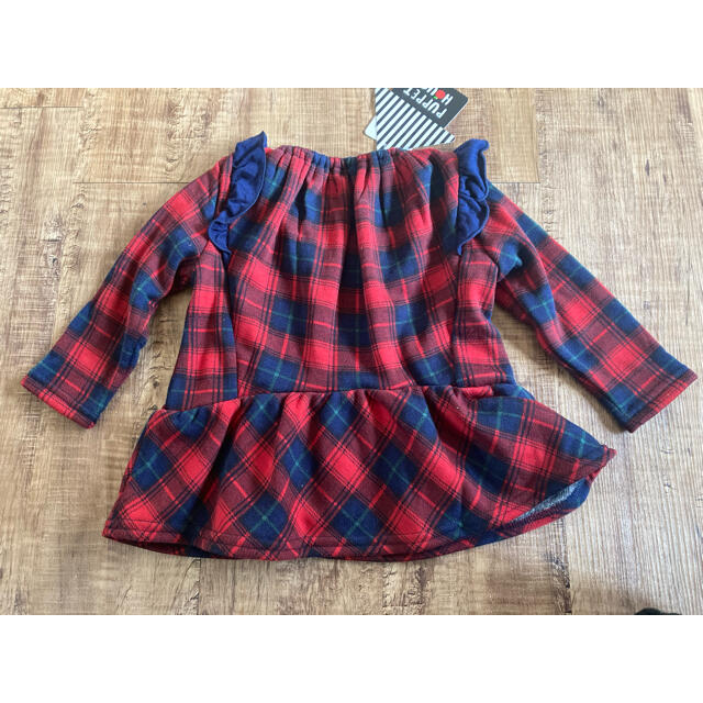 チェック　服 キッズ/ベビー/マタニティのキッズ服女の子用(90cm~)(ワンピース)の商品写真