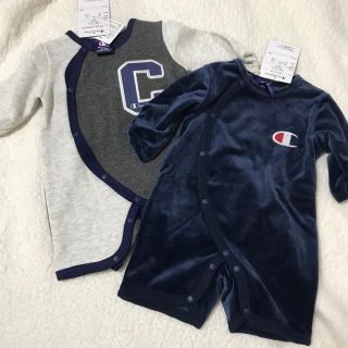 チャンピオン(Champion)の新品！champion チャンピオン ロンパース 男の子 60-70サイズ(カバーオール)