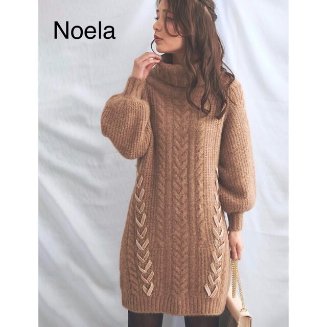 Noela(ノエラ)のb2st0203様専用 Noela ケーブルニットワンピース レディースのワンピース(ひざ丈ワンピース)の商品写真