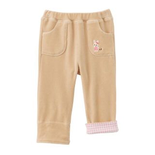 ミキハウス(mikihouse)の超美品 ミキハウス うさこ 120 ベージュ別珍ベロアパンツ 長ズボン(パンツ/スパッツ)