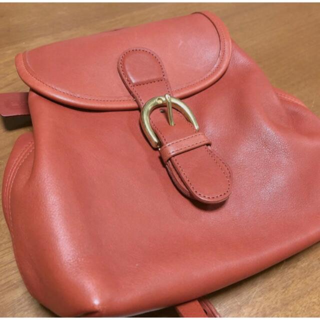 【美品】OLD COACH オールドコーチ ミニリュック 赤茶 | フリマアプリ ラクマ