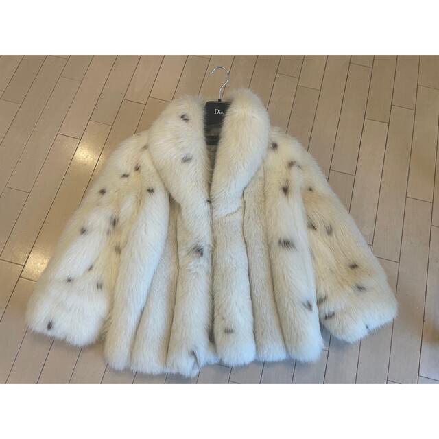 シルバー/レッド 冬物SALE Christian Diorファーコート - crumiller.com