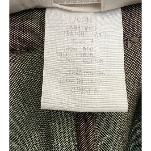 専用 SUNSEA SNM4 wide straight pants サイズ1 スラックス 専用 SUNSEA SNM4 wide straight pants サイズ1 スラックス