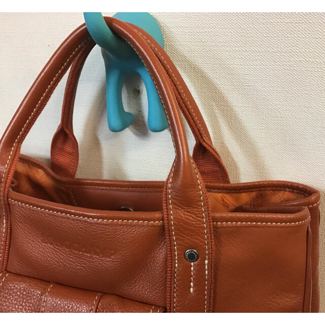 LONGCHAMP(ロンシャン)の本物ロンシャン*レザートート used良品^_^ レディースのバッグ(トートバッグ)の商品写真