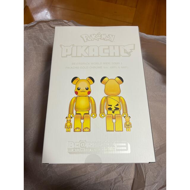 BE@RBRICK ピカチュウ GOLD CHROME 100％u0026400％ linoan.com.br