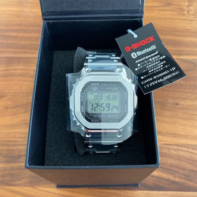 G-SHOCK(ジーショック)の【未使用新品】GMW-B5000D-1JF フルメタル シルバー メンズの時計(腕時計(デジタル))の商品写真