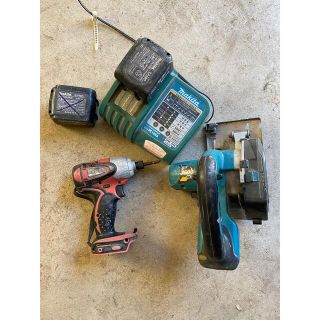 マキタ(Makita)のマキタ　防塵マルノコ、インパクト、充電器、バッテリー2点(その他)