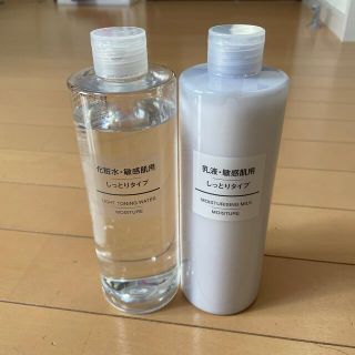 ムジルシリョウヒン(MUJI (無印良品))の無印　化粧水と乳液　400ml(化粧水/ローション)