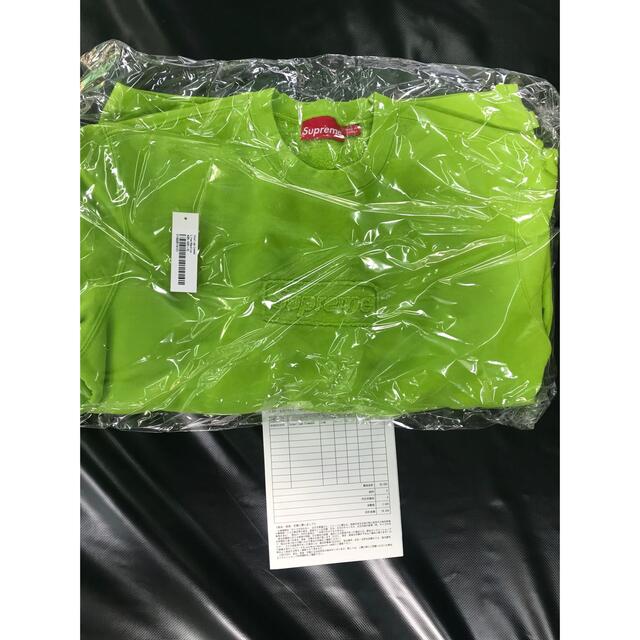 Supreme 20ss Cutout Logo Crewneck Lime