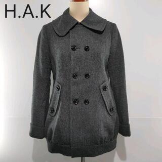 H.A.K✨ハク　美品　クリーニング済み　可愛いモコモコなブラック色ジャケット