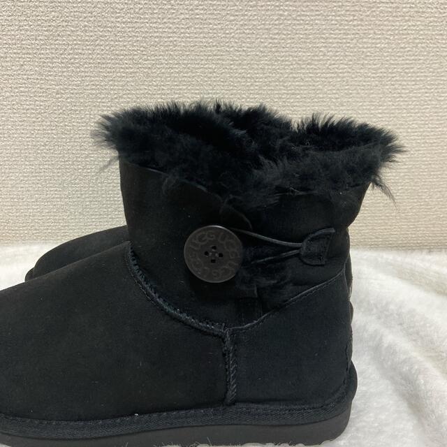 UGG ムートンブーツ 新品 24cm ショートブーツ ブラック 人気の 49.0%割引