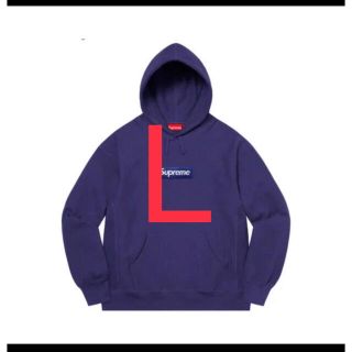 シュプリーム(Supreme)のBox Logo Hooded Sweatshirt Washed Navy L(パーカー)