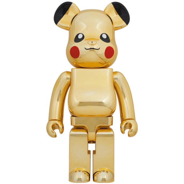 BE@RBRICK ピカチュウ GOLD CHROME Ver.100％400％