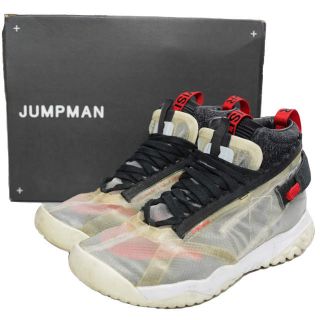 ナイキ(NIKE)のNIKE ナイキ JORDAN APEX-UTILITY ジョーダン アペックス ユーティリティ BQ7147-006 US9.5(27.5cm) BLACK/BLACK-UNIVERSITY RED ハイカット スニーカー シューズ【中古】【NIKE】(スニーカー)