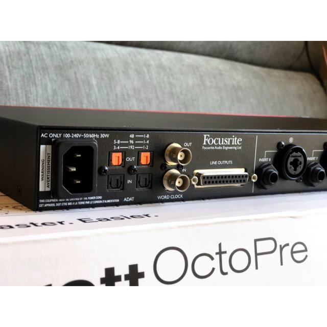 FOCUSRITE Clarett Octopre ADAT マイクプリアンプの通販 by FOCUSRITE Clarett Octopre ADAT マイクプリアンプの通販 by