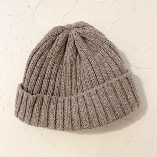 ムジルシリョウヒン(MUJI (無印良品))の無印良品ニットキャップ　チクチクをおさえたリブ編みワッチ(ニット帽/ビーニー)