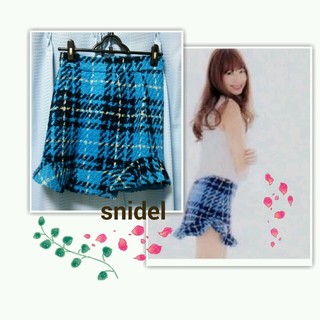スナイデル(SNIDEL)のsnidel☆チェック台形スカート(ミニスカート)
