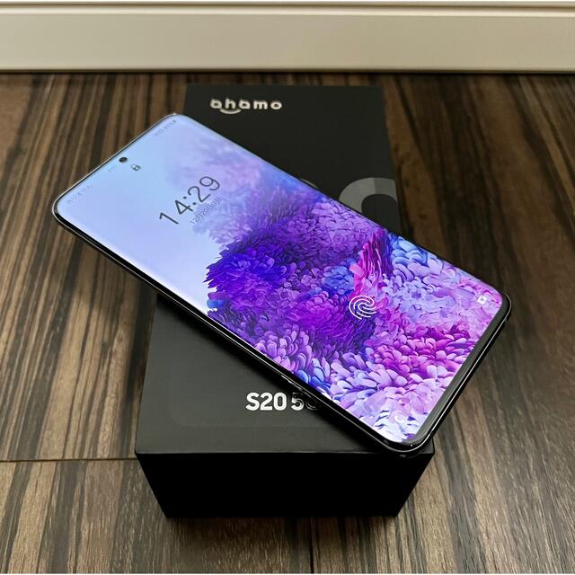 超美品 Galaxy S20 5G ahamo グレー SIMフリー＋ケース2個 即日発送 
