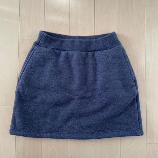 ユニクロ(UNIQLO)のユニクロ　キッズ　110サイズ　裏ボアスカート(スカート)