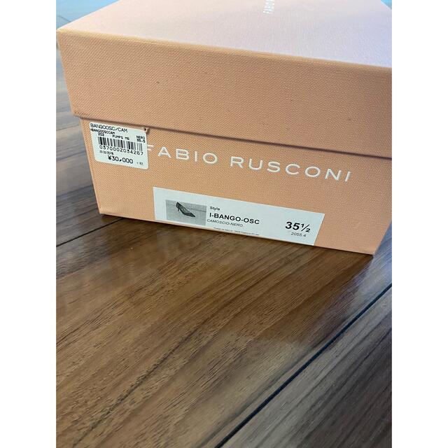 FABIO RUSCONI(ファビオルスコーニ)のファビオルスコーニ定価3万円ほぼ新品同様黒ブラックスエードパンプス レディースの靴/シューズ(ハイヒール/パンプス)の商品写真