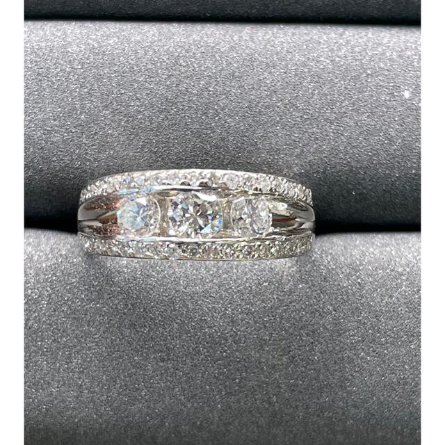 えっちゃん様　pt900 0.87ct ダイヤモンド　リング　 レディースのアクセサリー(リング(指輪))の商品写真