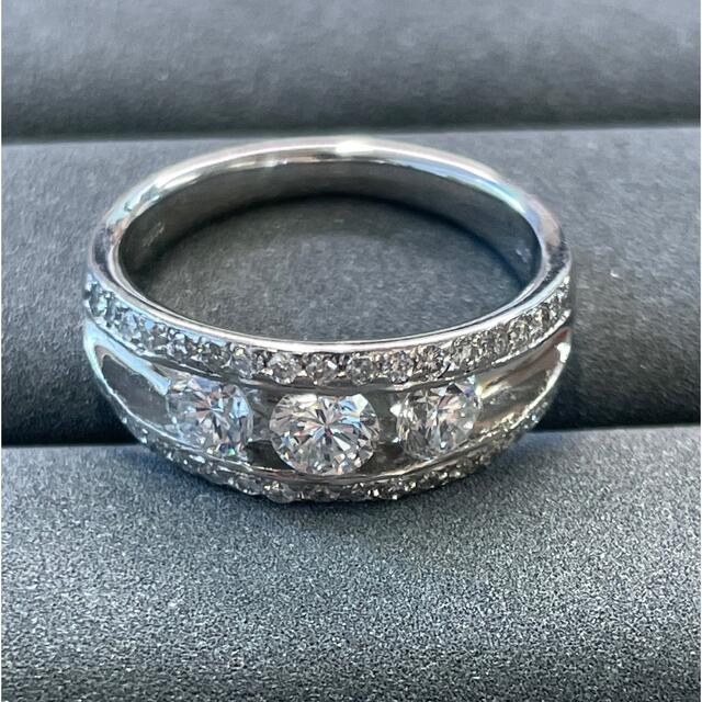 えっちゃん様　pt900 0.87ct ダイヤモンド　リング　 レディースのアクセサリー(リング(指輪))の商品写真