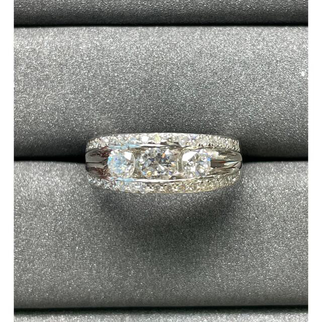 えっちゃん様　pt900 0.87ct ダイヤモンド　リング　 レディースのアクセサリー(リング(指輪))の商品写真