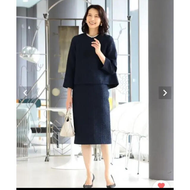 Demi-Luxe BEAMS - Demi-Luxe バックフレア ツイードセットアップ