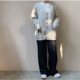 YOUNG & OLSEN MOHAIR GRANGE CARDIGANの通販 by mob|ラクマ