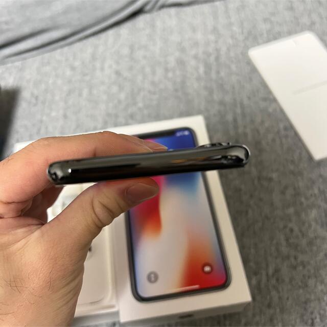 美品　iPhone X Space Gray 256 GB SIMフリー 7