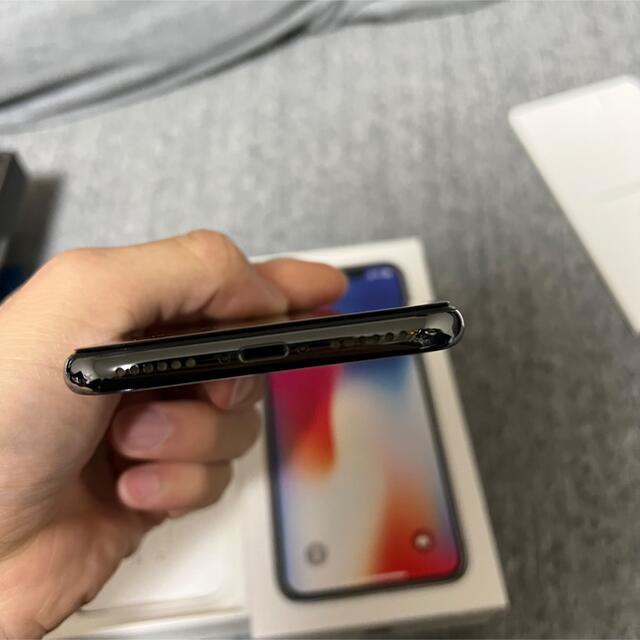 美品　iPhone X Space Gray 256 GB SIMフリー 8