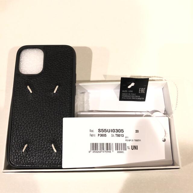 即日出荷 メゾンマルジェラ iPhone12mini スマホケース ブラック モバイルケース/カバー