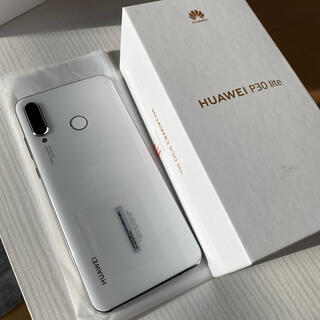 ファーウェイ(HUAWEI)のらくまさん専用  Huawei P30 lite パールホワイト 64ギガ(スマートフォン本体)