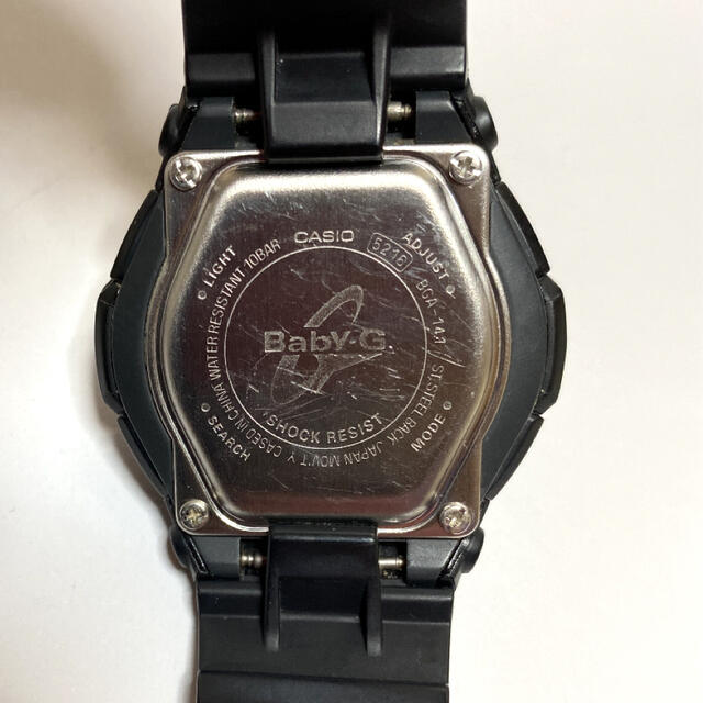 Baby-G(ベビージー)のBaby-G BGA-141 ブラックIPベゼル レディースのファッション小物(腕時計)の商品写真