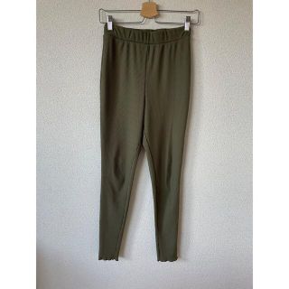 ジーナシス(JEANASIS)の【送料込500円セール】ジーナシス　レギンスパンツ　スキニー　カーキ　リブパンツ(レギンス/スパッツ)