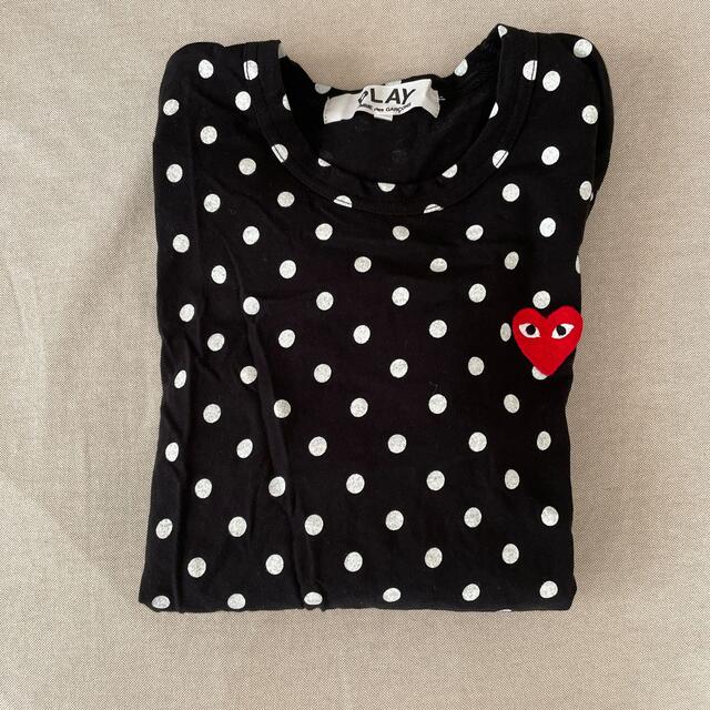 COMME des GARCONS(コムデギャルソン)のひでぽん様専用♪コムデギャルソン　プレイ❤️長袖ドットTシャツ レディースのトップス(Tシャツ(長袖/七分))の商品写真