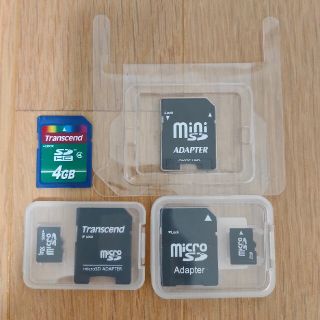 トランセンド(Transcend)のSDカードセット 合計8GB micro SD 2+2+4GB(PC周辺機器)