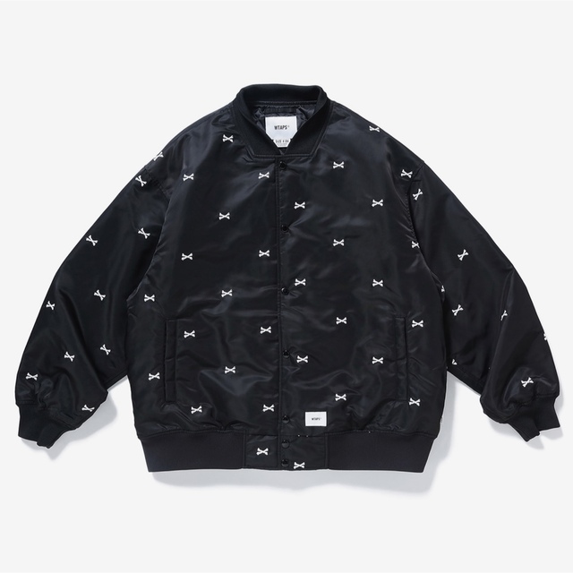 wtaps team jacket 黒 XLサイズ クロスボーン