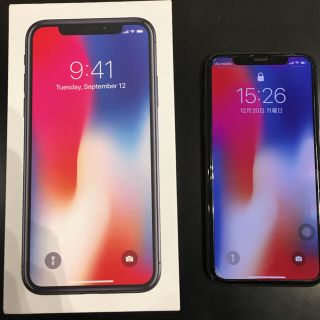 アイフォーン(iPhone)のiPhone X 256gb simフリー(スマートフォン本体)