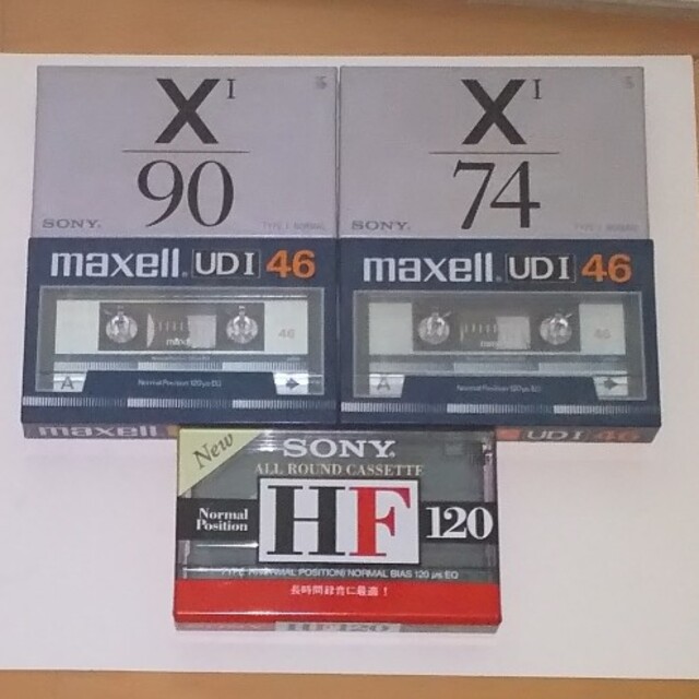 【新品、未使用】SONY、AXIA  カセットテープ　5本セット